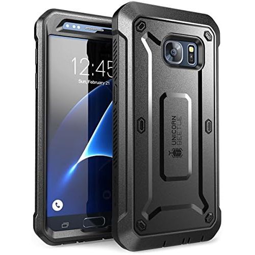  [아마존베스트]SUPCASE Unicorn Beetle Pro Series Case Designed for Galaxy S7, with Built-In Screen Protector Full-body Rugged Holster Case for Samsung Galaxy S7 (2016 Release) (Black/Black)