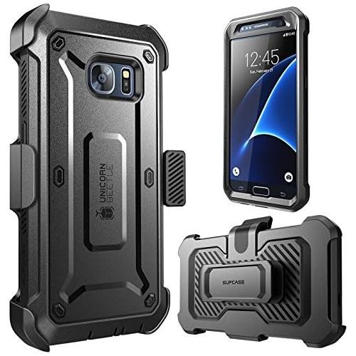  [아마존베스트]SUPCASE Unicorn Beetle Pro Series Case Designed for Galaxy S7, with Built-In Screen Protector Full-body Rugged Holster Case for Samsung Galaxy S7 (2016 Release) (Black/Black)