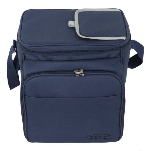  SUPER DEAL Navy Blue Insulated Picnic Backpack Picnic Totes with Blanket for Two