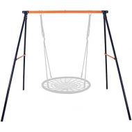 [아마존베스트]SUPER DEAL Extra Large Heavy Duty All-Steel All Weather A-Frame Swing Frame Set Metal Swing Stand, 72 Height 87 Length, Fits for Most Swings, Fun for Kids (Swing Frame)