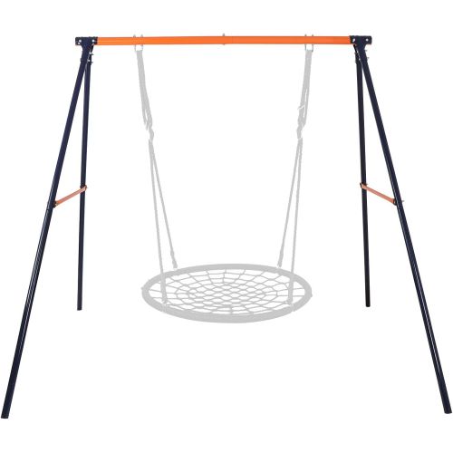  [아마존베스트]SUPER DEAL Extra Large Heavy Duty All-Steel All Weather A-Frame Swing Frame Set Metal Swing Stand, 72 Height 87 Length, Fits for Most Swings, Fun for Kids (Swing Frame)