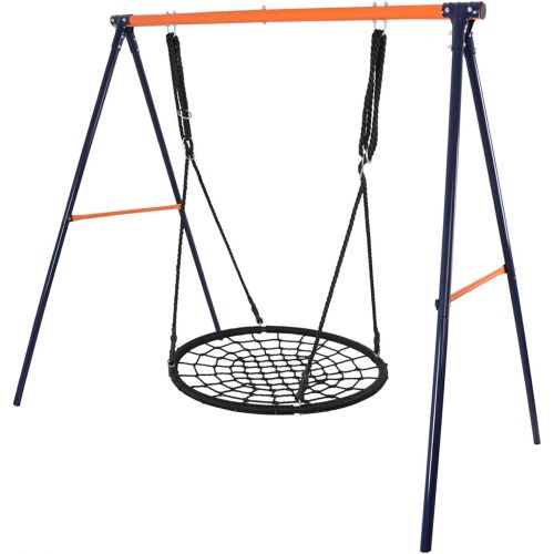  [아마존베스트]SUPER DEAL Extra Large Heavy Duty All-Steel All Weather A-Frame Swing Frame Set Metal Swing Stand, 72 Height 87 Length, Fits for Most Swings, Fun for Kids (Swing Frame)