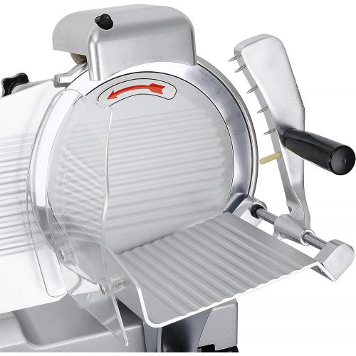  [아마존베스트]Super Deal Commercial Stainless Steel Semi-Auto Meat Slicer, Cheese Food Electric Deli Slicer Veggies Cutter