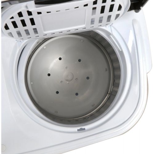  SUPER DEAL Portable Compact Mini Twin Tub Washing Machine w/Wash and Spin Cycle, Built-in Gravity Drain, 13lbs Capacity For Camping, Apartments, Dorms, College Rooms, RV’s, Delicat