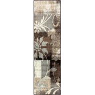 Superior Pastiche Collection Area Rug, 8mm Pile Height with Jute Backing, Chic Geometric Floral Patchwork Design, Fashionable and Affordable Woven Rugs - 8 x 10 Rug