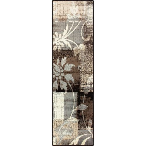  Superior Pastiche Collection Area Rug, 8mm Pile Height with Jute Backing, Chic Geometric Floral Patchwork Design, Fashionable and Affordable Woven Rugs - 8 x 10 Rug