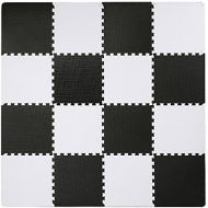 [아마존베스트]SUPERJARE Superjare Interlocking Floor Tiles, 16 Tiles EVA Foam Puzzle Mat with Borders - White and Black