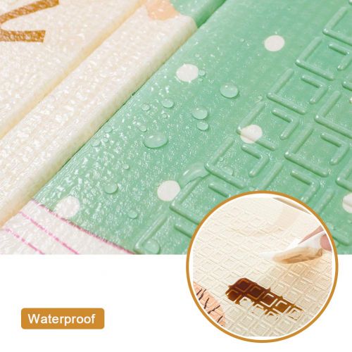  Visit the SUPERJARE Store Folding Baby Play Mat, Superjare Thick Reversible Portable Foam Playmat, Unisex Playroom & Nursery Mat for Infants, Toddlers & Kids, 76.8 Inches x 58 Inches
