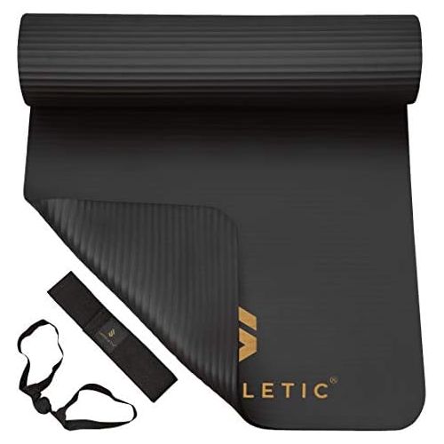  [아마존베스트]Superletic Gymnastics Mat Non-Slip Fitness Mat 3 Mat Thicknesses for Fitness, Gymnastics, Pilates, Yoga, Skin-friendly Sports Mat 180 x 60 cm