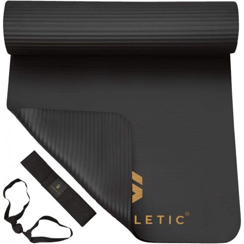  [아마존베스트]Superletic Gymnastics Mat Non-Slip Fitness Mat 3 Mat Thicknesses for Fitness, Gymnastics, Pilates, Yoga, Skin-friendly Sports Mat 180 x 60 cm