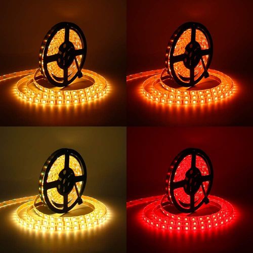  [아마존 핫딜]  [아마존핫딜]SUPERNIGHT LED Strip Lights Waterproof - 16.4 Ft SMD RGB 300 LED Color Changing Kit with Flexible Rope Lighting IR Remote Control and 12V Power Supply