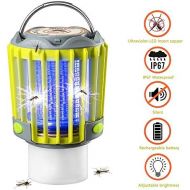 [아마존베스트]SUPOLOGY Camping Lantern with Bug Zapper,IP67 Waterproof 4 Lighting Modes Dimmable USB Rechargeable for Home,Camping,Hiking,Fishing,Emergency