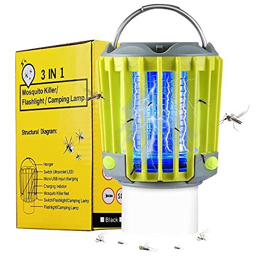  SUPOLOGY Camping Lantern Camping Accessories, IP67 Waterproof Rechargeable with Flashlights 4 Lighting Modes Dimmable Emergency LED Light for Home Party, Yard, Camping, Hiking, Fishing, Hur