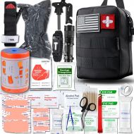 SUPOLOGY Emergency Survival First Aid Kit,135-In-1 Trauma Kit with Tourniquet 36 Splint, Military Combat Tactical IFAK EMT for First Aid Response, Disaster Home Camping Emergency(U