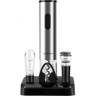SUPRIAM Wine Bottle Opener Battery Operated with Foil Cutter, Wine Aerator and Pourer, and Wine Stopper