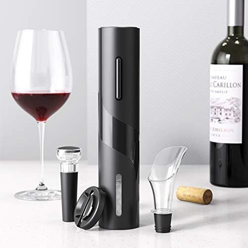  SUPRIAM Wine Bottle Opener Battery Operated with Foil Cutter, Wine Aerator and Pourer, and Wine Stopper