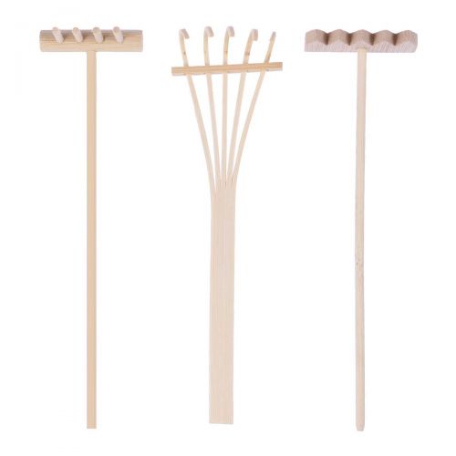  [아마존 핫딜]  [아마존핫딜]SUPVOX 3 Pieces Mini Meditation Accessories Rake Set for Zen Garden Sand Tray DIY Tabletop Decoration Feng Shui Decor for Home Office