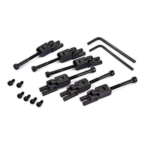  [아마존베스트]SUPVOX Set of 6 Double Locking Systyem Locked Saddles for Floyd Rose Guitar Tremolo Bridge with String Lock Screws