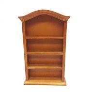 SUPVOX Wood Dollhouse Furniture Mini Bookcase Decorative Miniature Furniture Accessories for Boys Girls Play House Toy