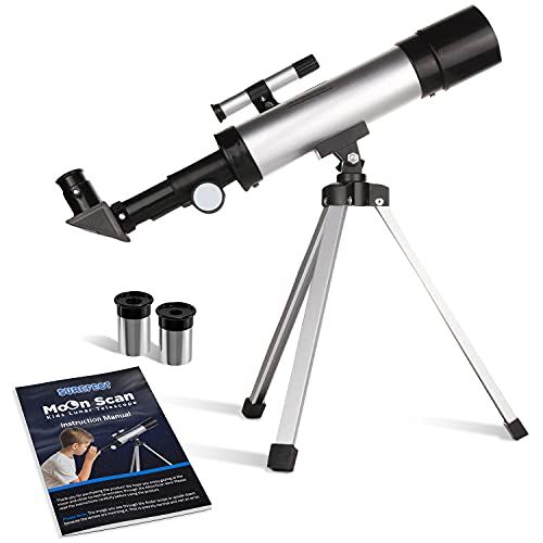  [아마존베스트]Smurfect Nasa Lunar Telescope for Kids Capable of 90x Magnification, Includes 2 Eyepieces - Portable & Easy To Use Lightweight Portable Telescope