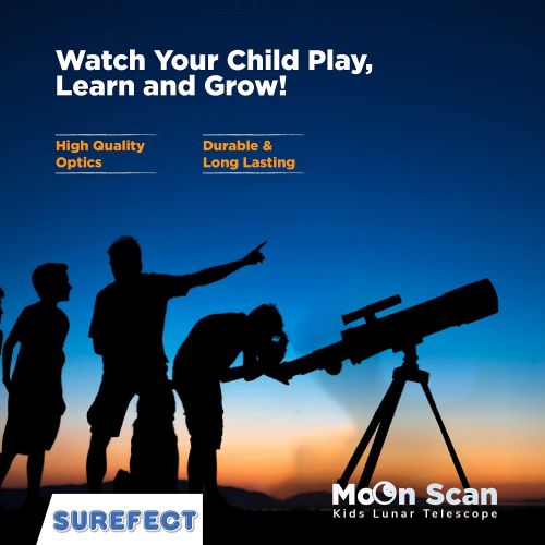  [아마존베스트]Smurfect Nasa Lunar Telescope for Kids Capable of 90x Magnification, Includes 2 Eyepieces - Portable & Easy To Use Lightweight Portable Telescope