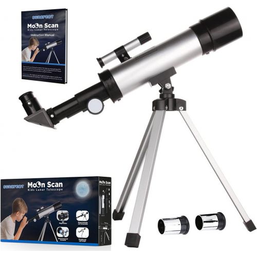  [아마존베스트]Smurfect Nasa Lunar Telescope for Kids Capable of 90x Magnification, Includes 2 Eyepieces - Portable & Easy To Use Lightweight Portable Telescope