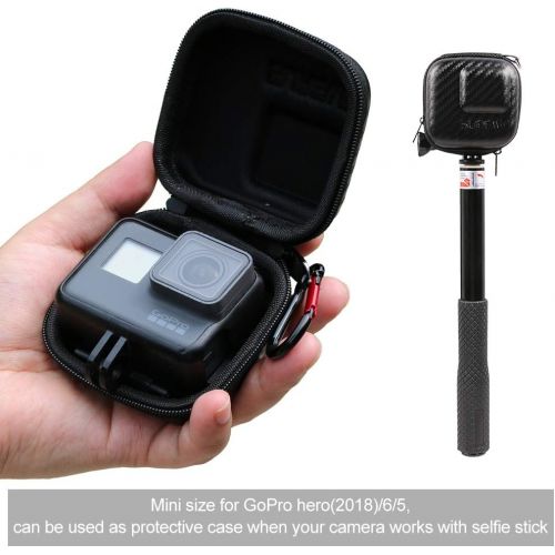  [아마존베스트]SUREWO Surface-Waterproof Carrying Case Compatible with GoPro Hero 7/(2018)/6/5 Black,Session 5/4,Hero 3+,DJI Osmo Action,AKASO/Campark/YI Action Camera and More(Mini)