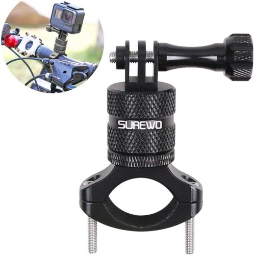  SUREWO Bike Mount for GoPro Hero 10/9/8/7/6/5 Black,GoPro Max,Camera Aluminum Bicycle Motorcycle Handlebar Mount Compatible with DJI Osmo Action 2,Xiaomi YI,Crosstour and Most Acti