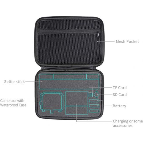  [아마존베스트]SUREWO Carrying Case Compatible with GoPro Hero 9 8 7 6 5 Black,APEMAN/AKASO/DJI Omso Action and More