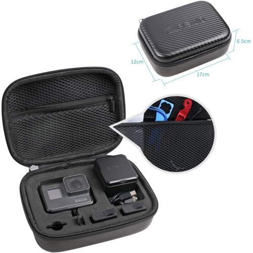  [아마존베스트]SUREWO Surface-Waterproof Carrying Case Compatible with GoPro Hero 9/8/7/(2018)/6/5 Black,Session 5/4,Hero 3+,AKASO/Campark/YI Action Camera and More(Small)