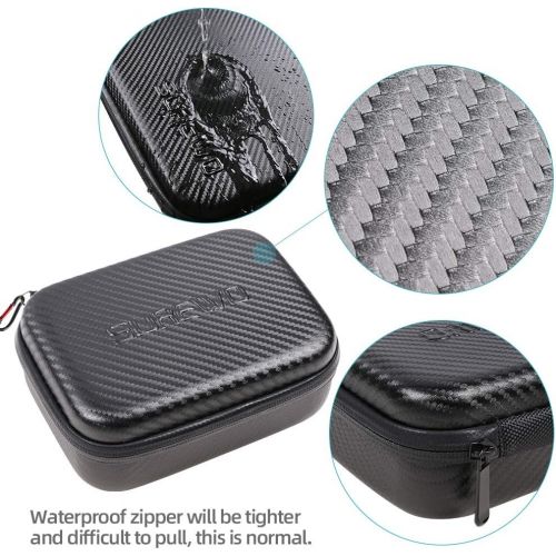  [아마존베스트]SUREWO Surface-Waterproof Carrying Case Compatible with GoPro Hero 9/8/7/(2018)/6/5 Black,Session 5/4,Hero 3+,AKASO/Campark/YI Action Camera and More(Small)