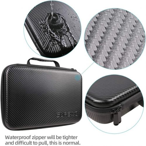  [아마존베스트]SUREWO Water Resistant Carry Case, Compatible with GoPro Hero 9/8/7/(2018)/6/5 Black, Session 5/4, Hero 3+, AKASO/Campark/YI Action Camera and More (Black, Large)