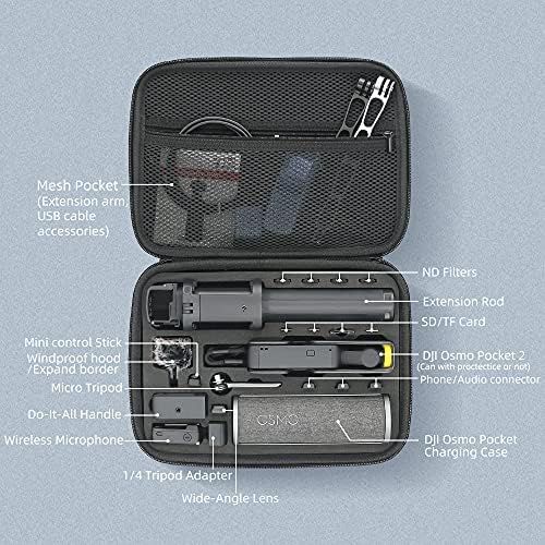  SUREWO Medium Surface-Waterproof Carrying Case,Travel Portable Bag Compatible with DJI Osmo Pocket 2