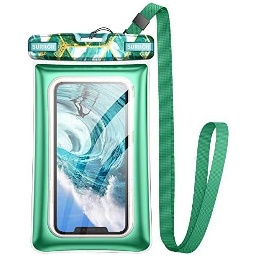  [아마존베스트]SURITCH Universal Waterproof Phone Pouch, IPX8 Waterproof Floating Phone Case for iPhone 11 Pro Max XS Max XR X 8 7 Plus 6s Galaxy S10 S10e S9 S20 Ultra Note 9/10 Google Pixel Up t