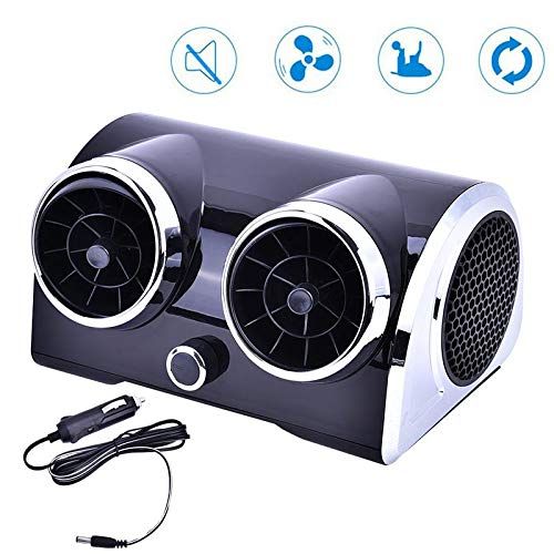  SUSOCSAO Bladeless Fan Car Cooling Fan Car Air Cleaner Low Noise Portable Desktop Cooler for Truck Car RV SUV Boat (24V)