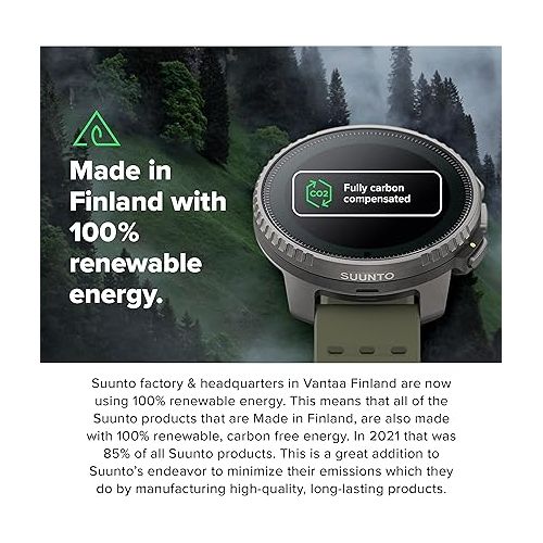  SUUNTO Vertical: Adventure GPS Watch, Large Screen, Offline Maps, Solar Charging