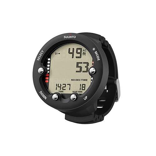  Suunto Zoop Novo Black Dive Computer with USB, Display Shield and Soft Bag