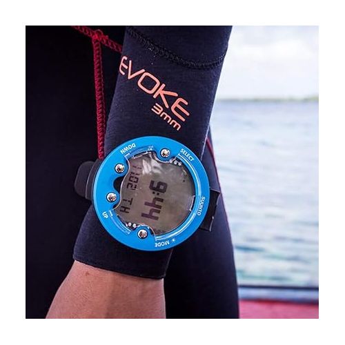  SUUNTO Zoop Novo Blue Dive Computer with USB, Display Shield, Soft Bag, and Bungee