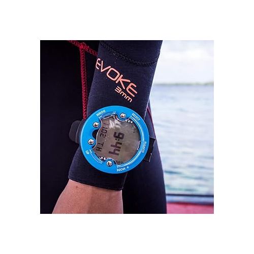  Suunto Zoop Novo Blue Dive Computer with Display Shield, Soft Bag, and Boot