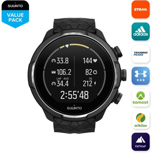  [아마존베스트]Suunto 9, GPS Sports Watch with Long Battery Life and Wrist-Based Heart Rate