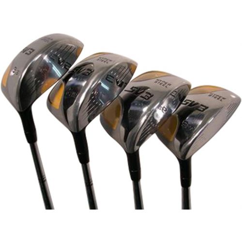  [아마존베스트]SV3 Yellow Square Woods Senior Mens SV3 Yellow Square Fairway 3 5 7 9 Wood Set Golf Clubs, Right Handed Senior Flex with Mens Senior Size Black Pro Velvet Grips