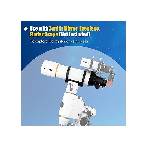  SVBONY SV48P Telescope, 90mm Aperture F5.5 Refractor OTA for Adults Beginners, Telescopes for Deep Sky Astrophotography and Visual Astronomy