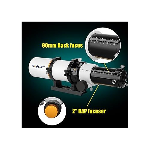  SVBONY SV503 Telescope, 70ED F6 Extra Low Dispersion Refractor OTA, Bundle with 1.25 inches UHC Filter, Reduces Light Pollution