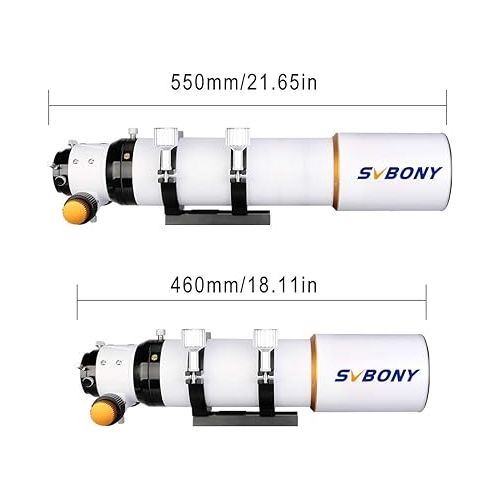  SVBONY SV503 Telescope, 80ED F7 Telescope OTA with Focal Length 560mm, Compact and Portable Tube for Exceptional Viewing and Astrophotography