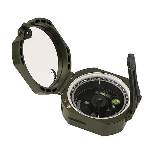  SVBONY Camping Military Compass Pocket Transit Multifunction Compass Lensatic Sighting Fluorescent Waterproof for Hunting Hiking with Strap