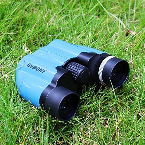  [아마존베스트]SVBONY SV26 8x21 Kids Binocular Compact Boy FMC for Outdoor Exploration Hunting Bird Watching Educational Learning Preschool Spy Toys (Blue)