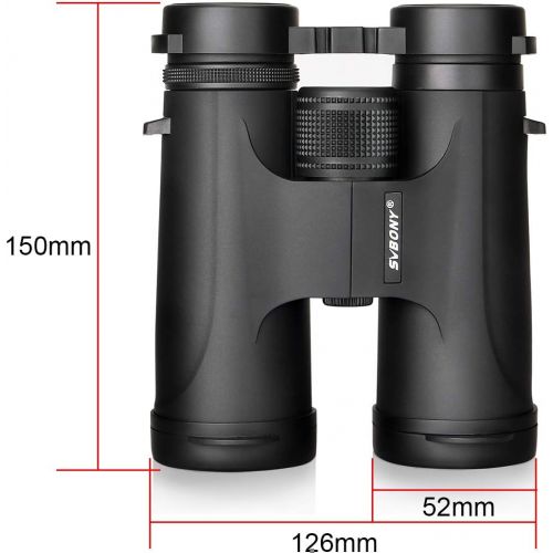  SVBONY SV40 10x42 Binoculars for Adults Compact Binoculars FMC Bak4 High Powered for Bird Watching Hunting Sports Travel Theater Concert Opera(10x42)