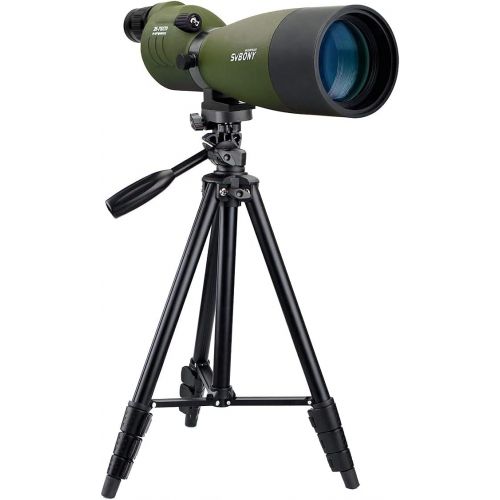  SVBONY SV17 Spotting Scope Straight Waterproof 25-75x70mm Zoom Telescope Bak4 for Bird Watching Target Shooting Archery Range with Soft Case