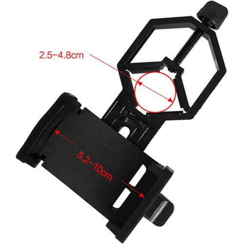  SVBONY Universal Cell Phone Adapter Mount Telescope Phone Mount for Binocular Monocular Spotting Scope Telescope Support Eyepiece Diameter 25 to 48mm