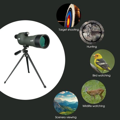  SVBONY SV28 20-60x60 Spotting Scopes Straight Scope Telescope for Bird Watching Target Shooting Hunting Waterproof Spotting Scopes